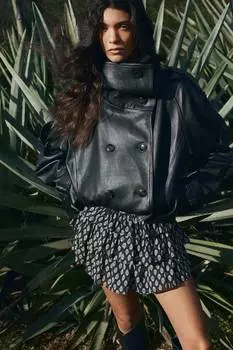 Многослойная хлопковая юбка H&M, мультиколор