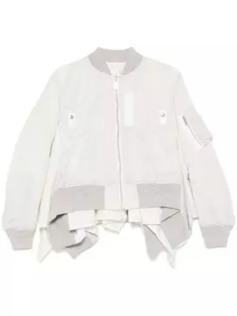 Многослойная куртка-бомбер Sacai, серый