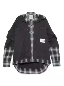 Многослойная куртка с длинными рукавами Maison Mihara Yasuhiro, фиолетовый