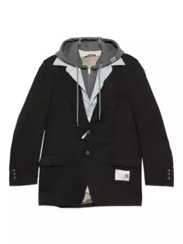 Многослойная куртка с капюшоном Maison Mihara Yasuhiro, черный