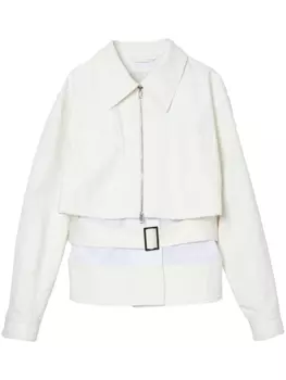 Многослойная куртка с поясом 3.1 Phillip Lim, белый