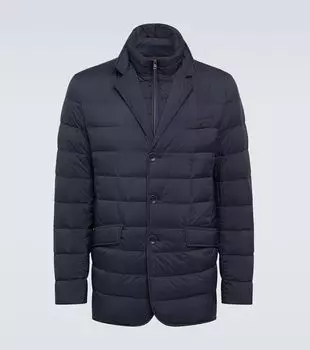 Многослойная куртка с утепленными панелями Herno, New Blu
