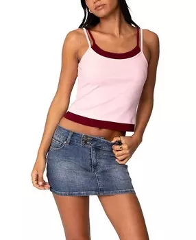 Многослойная майка Edikted Element, розовый