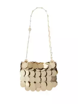 Многослойная мини-сумка Sparkle Rabanne, золотой