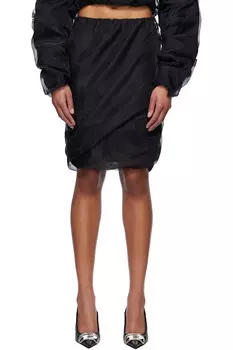 Многослойная мини-юбка We11Done, черный