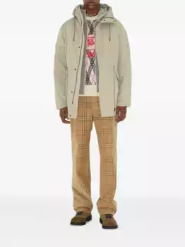 Многослойная парка BURBERRY, нейтральный