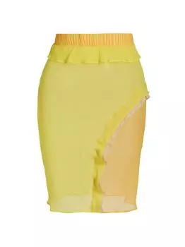 Многослойная прозрачная юбка Concave Bias Christopher Esber