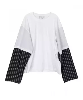 Многослойная рубашка jw anderson из разных материалов J.W.Anderson, мультиколор