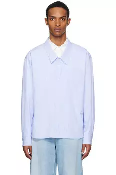 Многослойная рубашка We11Done, синий