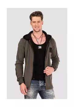 Многослойная толстовка с капюшоном CIPO & BAXX, хаки