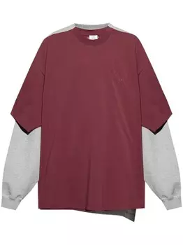 Многослойная толстовка VETEMENTS, красный