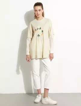 Многослойная туника с вышивкой Kayra