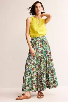 Многослойная юбка макси Lorna Boden, зеленый