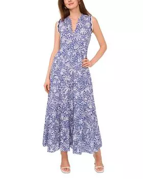 Многослойная юбка макси VINCE CAMUTO, синий