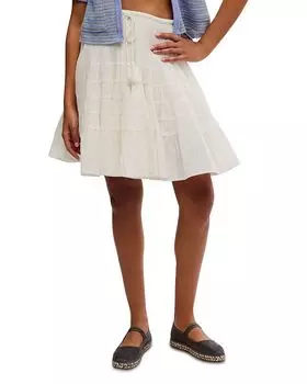 Многослойная юбка миди Free People, белый