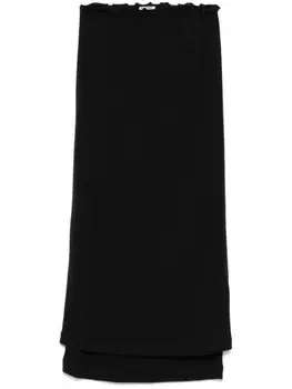 Многослойная юбка миди Jil Sander, черный