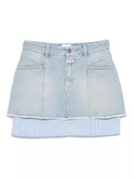 Многослойная юбка мини Closed, синий