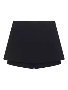 Многослойная юбка мини David Koma, черный