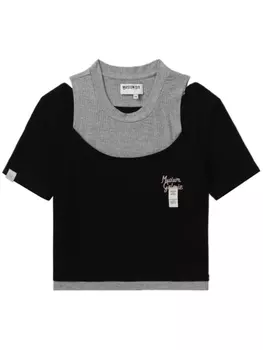 Многослойная укороченная футболка Musium Div., черный