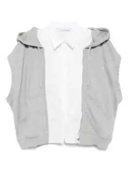 Многослойное худи pushBUTTON, серый