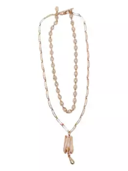 Многослойное колье Weekend Max Mara, золотой