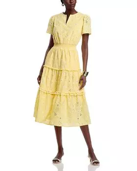 Многослойное макси-платье T Tahari, желтый