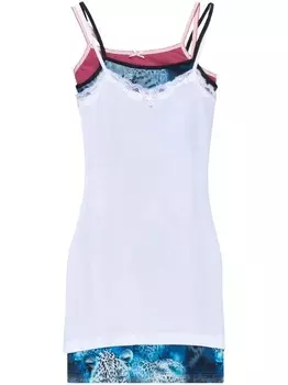 Многослойное мини-платье Balenciaga, белый