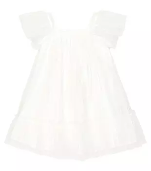 Многослойное мини-платье Il Gufo, белый