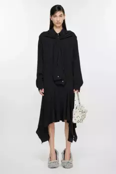 Многослойное платье Acne Studios, черный