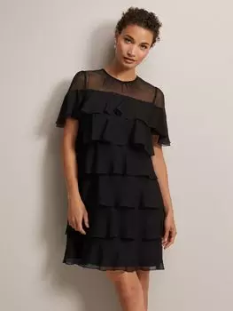 Многослойное платье длиной до колена Nika Phase Eight, черный