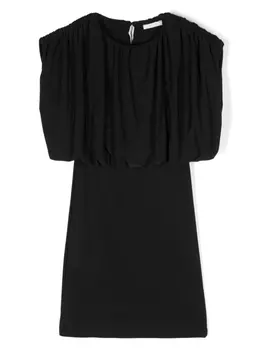 Многослойное платье из джерси Miss Grant Kids, черный