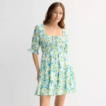 Многослойное платье-клеш для девочек Liberty Love, цвет ivory green