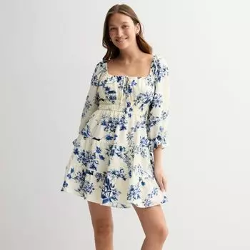 Многослойное платье-клеш для девочек Liberty Love, цвет ivory denim