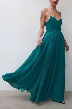 Многослойное платье макси Infamous Olsen Religion, зеленый