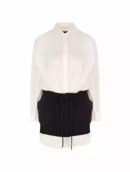 Многослойное платье-рубашка с логотипом Juun J, мультиколор