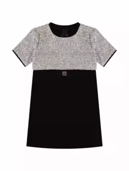 Многослойное платье с пайетками Givenchy, черный