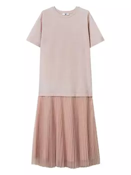 Многослойное платье TWINSET, розовый