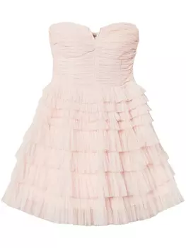 Многослойное платье TWINSET, розовый