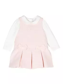 Многослойное твидовое платье Patachou, розовый