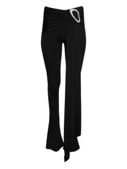 Многослойные брюки David Koma, черный