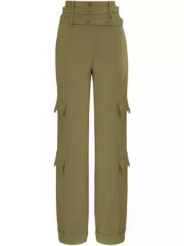 Многослойные брюки карго Gloria Coelho, зеленый