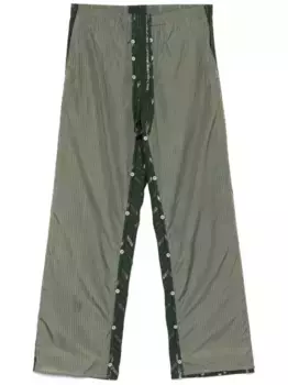 Многослойные брюки-ракушки Craig Green, зеленый