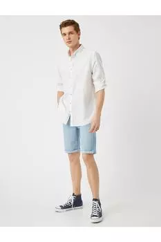 Многослойные джинсовые шорты Koton, синий