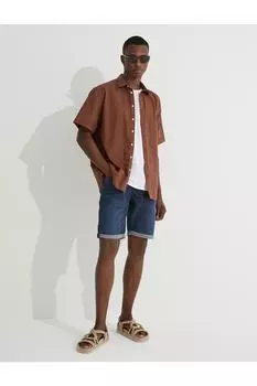 Многослойные джинсовые шорты Koton, темно-синий