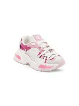 Многослойные кроссовки Little Kid's & Kid's с логотипом DOLCE&GABBANA, белый