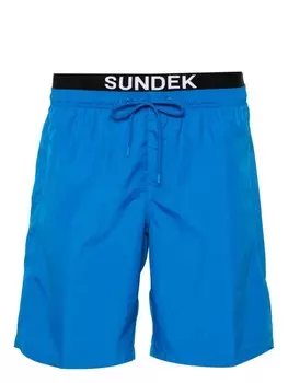 Многослойные плавки-шорты с логотипом Sundek, синий
