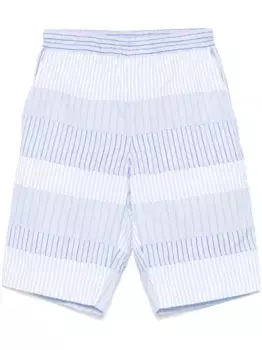 Многослойные полосатые шорты Comme Des Garons Shirt, синий