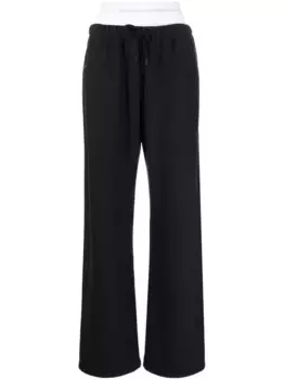 Многослойные спортивные брюки Alexander Wang, черный