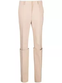 Многослойные зауженные брюки Sportmax, коричневый