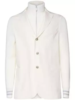 Многослойный блейзер Eleventy, белый